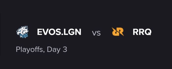 EVOS and RRQ, Best Team in MPL ID S11 According to Peak Viewers